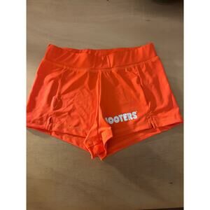 B73 New Womens Super Sexy Hooters Girl Shorts Orange Stretchy Size Xs